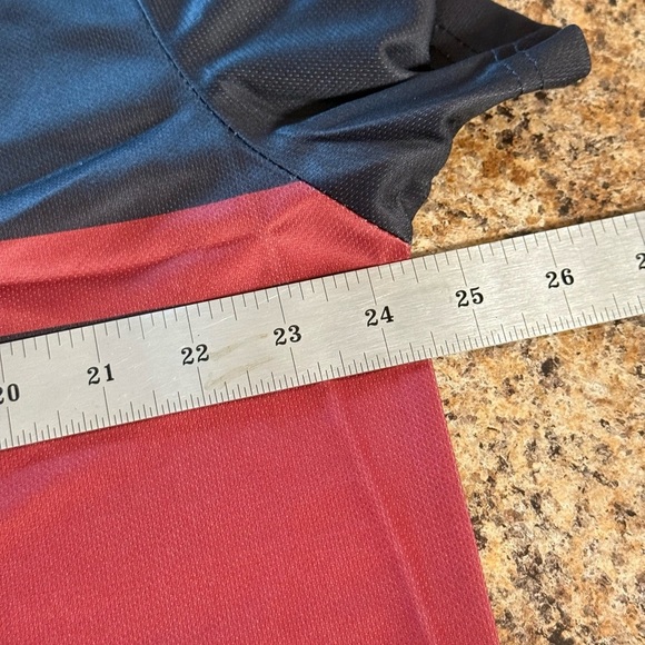 Mens Fashionable Burgundy & Black XXL Short Sleeve Crew Neck T-shirt - Picture 3 of 10